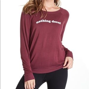 Good Hyouman Nothing Decaf Small maroon crewneck